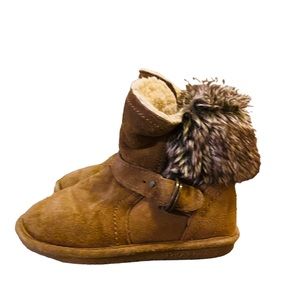 BEARPAW Girls Youth Koko Neverwet Boots Hickory Size Youth 1